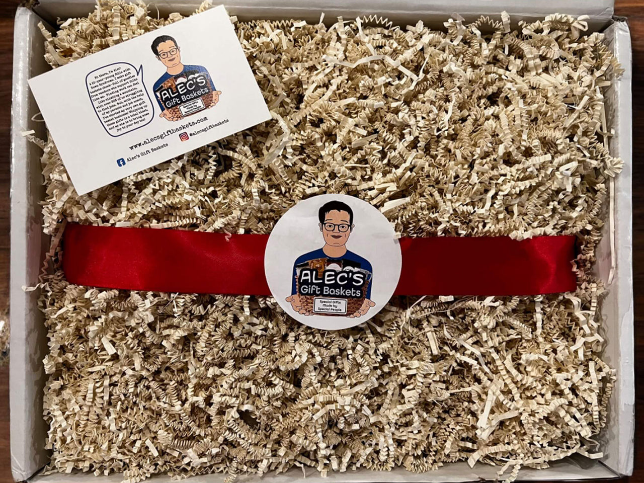 Finishing Touch on Our You're Super Sweet Gift Basket